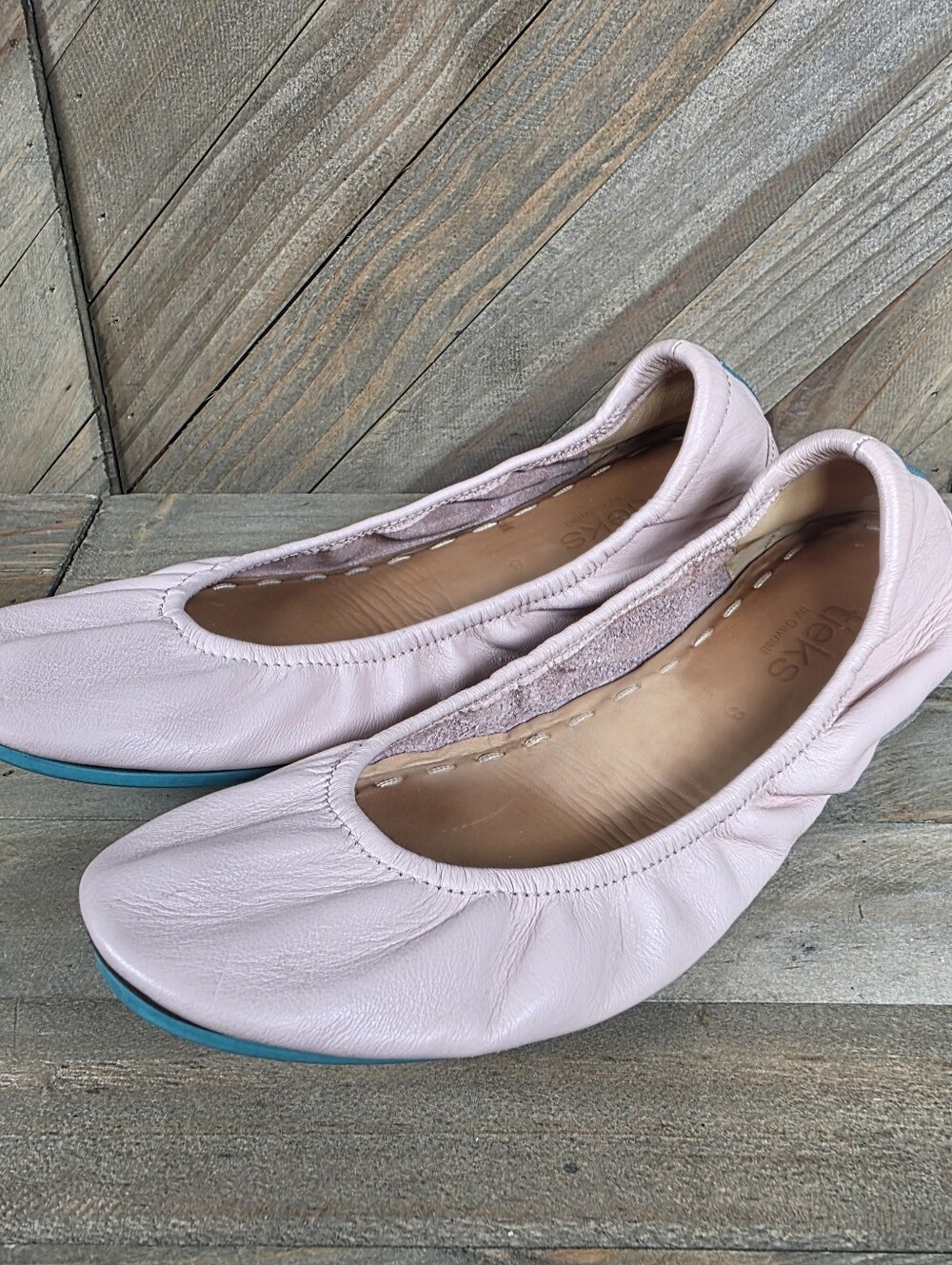 Tieks by Gavrieli Ballet Flats Womens Size 8 Ballerina Pink Leather Foldable - Picture 4 of 7